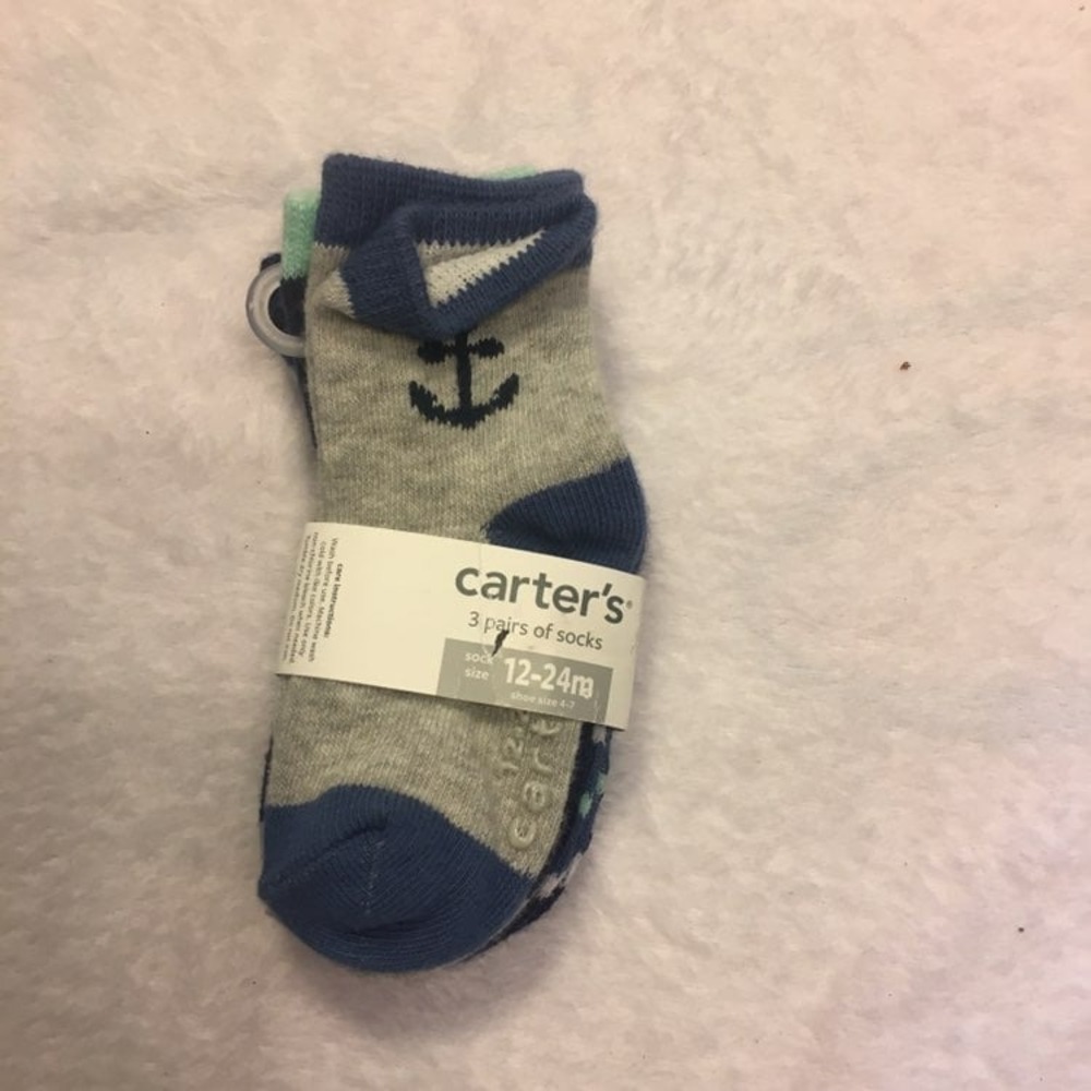 New carters baby boys‎ socks 12-24m